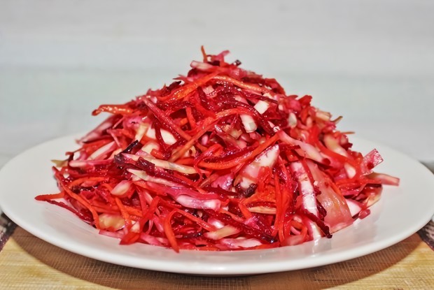 Салат из овощей «Щетка»