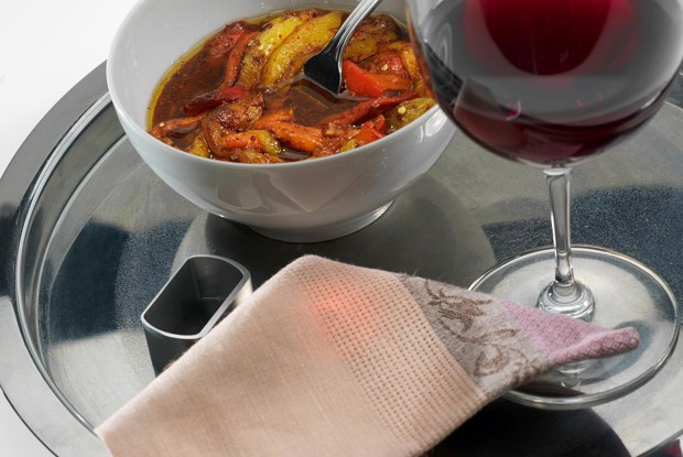 Салат из печеных перцев с бальзамическим уксусом