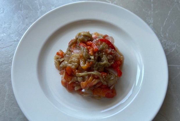 Салат из печеных овощей