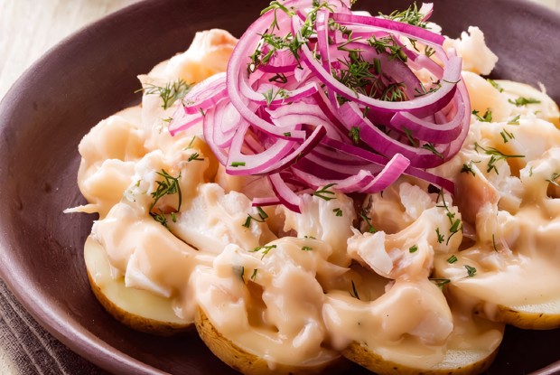 Салат из соленой трески