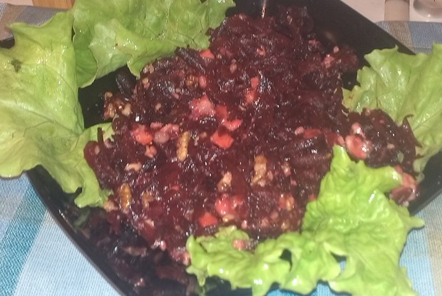 Салат из свеклы с фейхоа