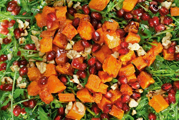 Салат из тыквы с рукколой