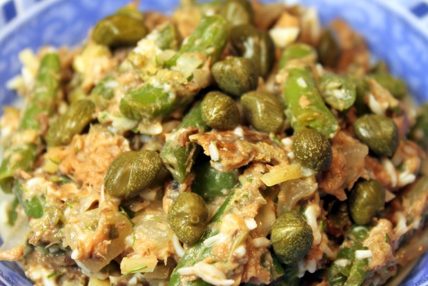 Салат из тунца и стручковой фасоли