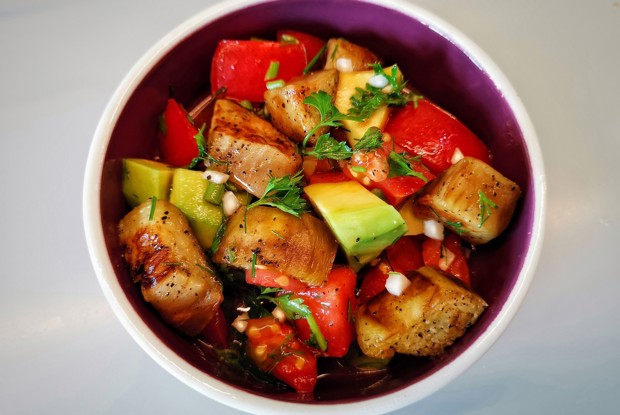 Салат из жареных баклажанов