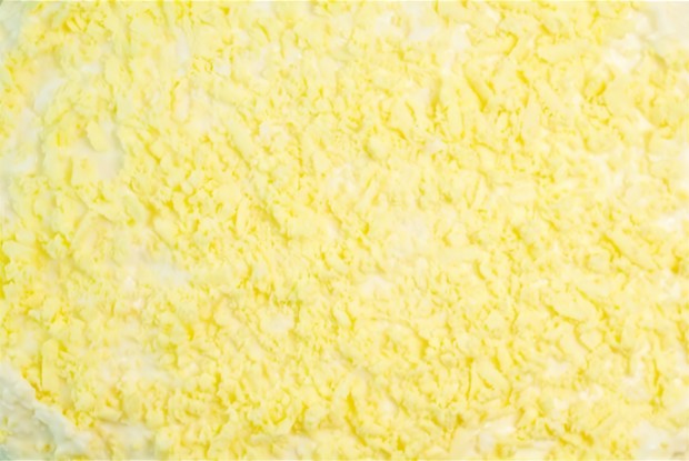 Салат «Мимоза» с плавленым сыром