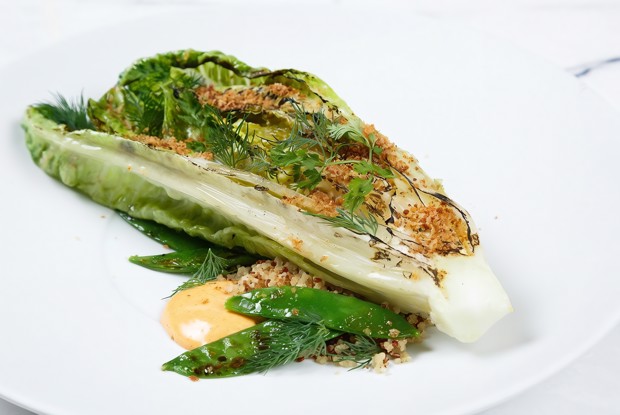 Салат романо на гриле