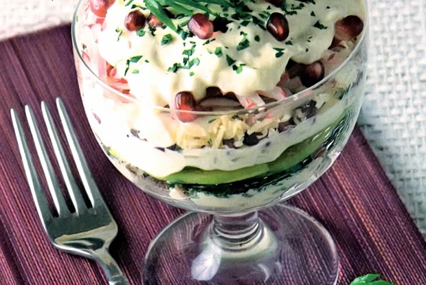 Салат с бараниной и гранатом