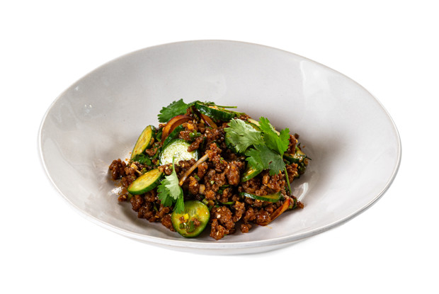 Салат с фаршем по-корейски