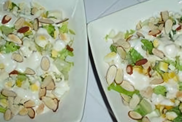 Салат с голубым сыром