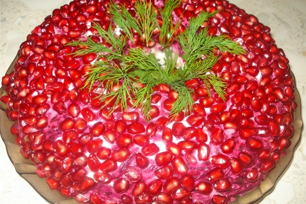 Салат с гранатом