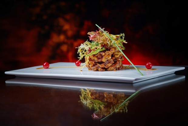 Салат с хрустящей уткой