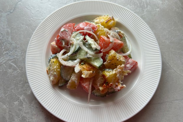 Салат с картофелем