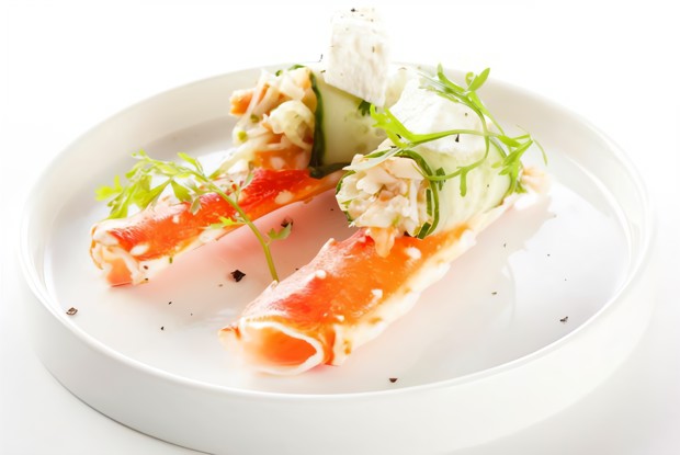 Салат с крабом и рикоттой Unagrande