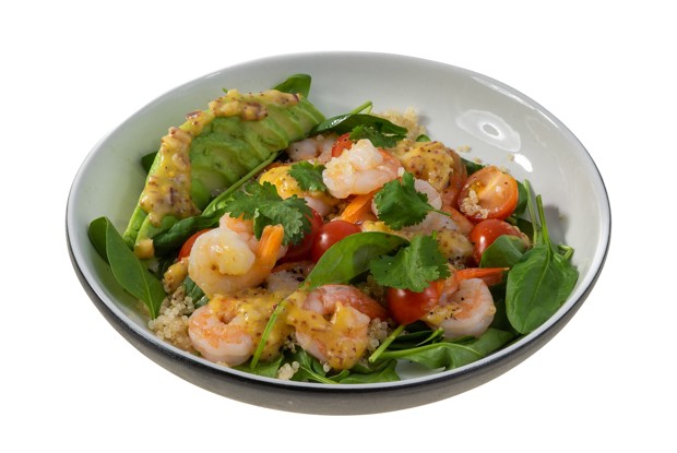 Салат с креветками