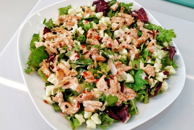 Салат с лисичками