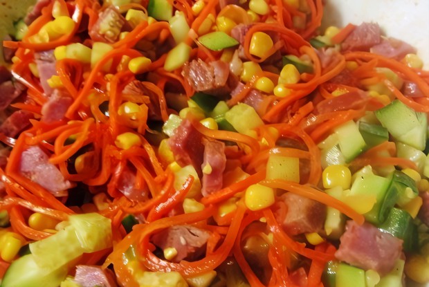 Салат с морковью по-корейски