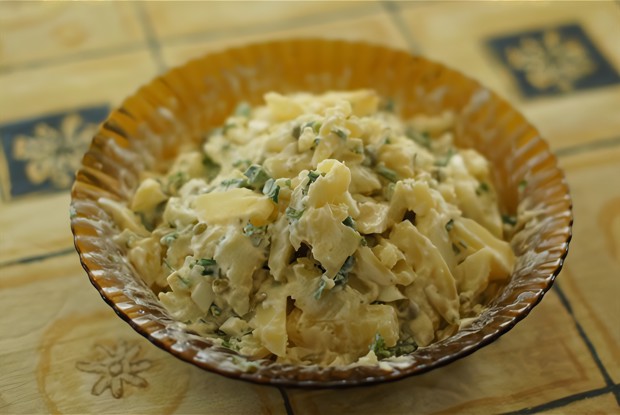 Салат с патиссонами