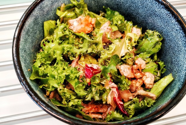 Салат с перепелом