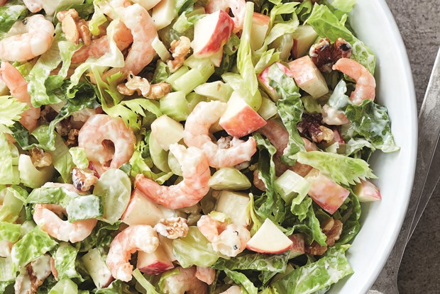 Салат «Уолдорф» с креветками