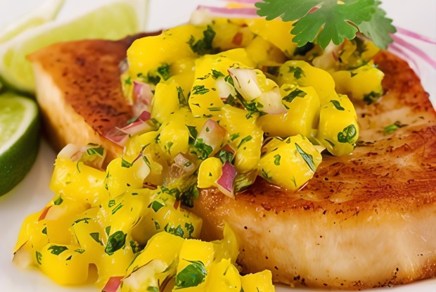 Сальса из манго и редиса