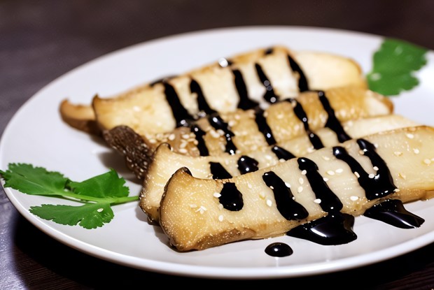 Сашими из королевскими вешенками