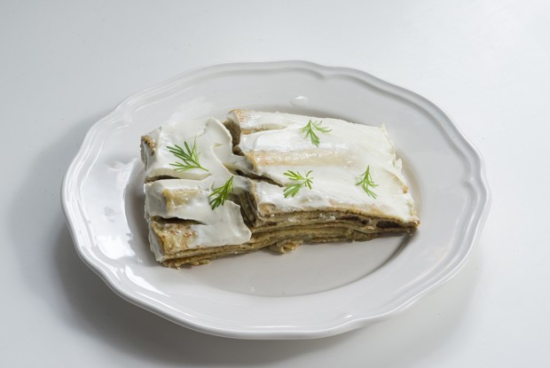 Щавель с блинами