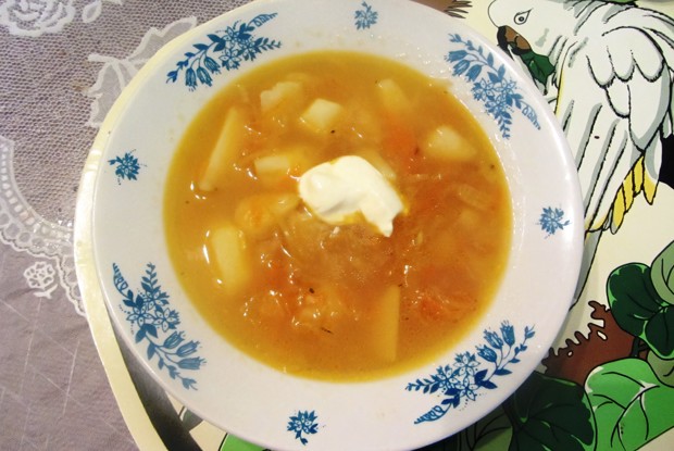 Щи из квашеной капусты