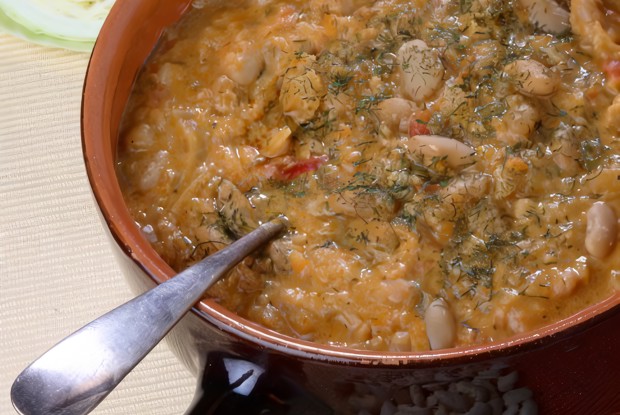 Щи с фасолью