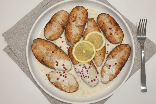 Семга в сливках