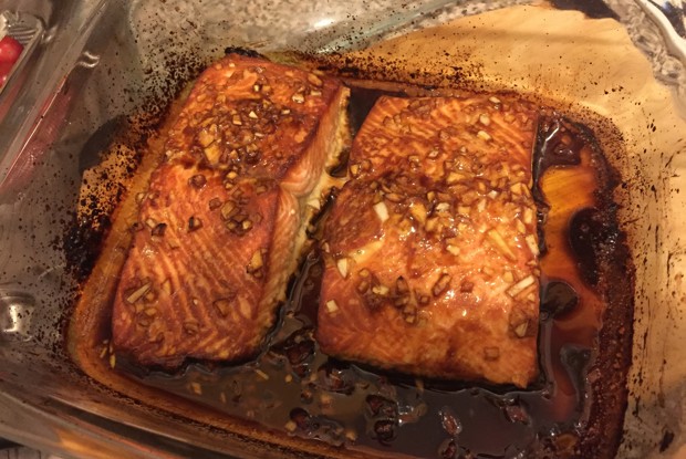 Семга в соево-медовом соусе