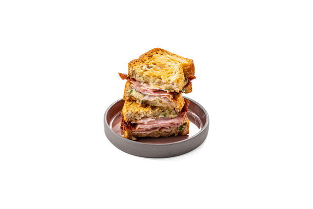 Сэндвич с ветчиной и сыром в аэрогриле