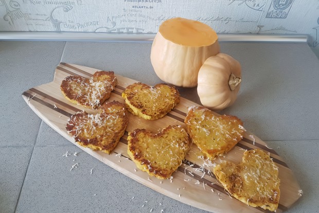 Сердечки из тыквы и сыра