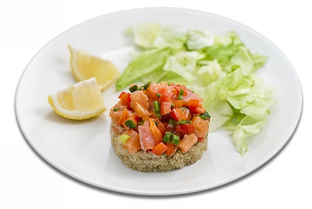 Севиче из лосося и киноа