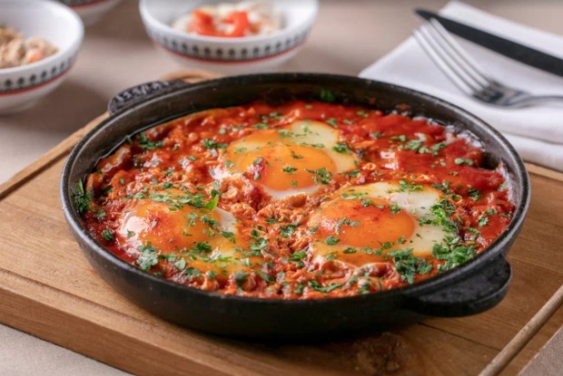 Шакшука с болгарским перцем