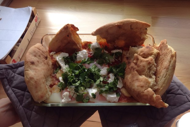 Шакшука с лавашом