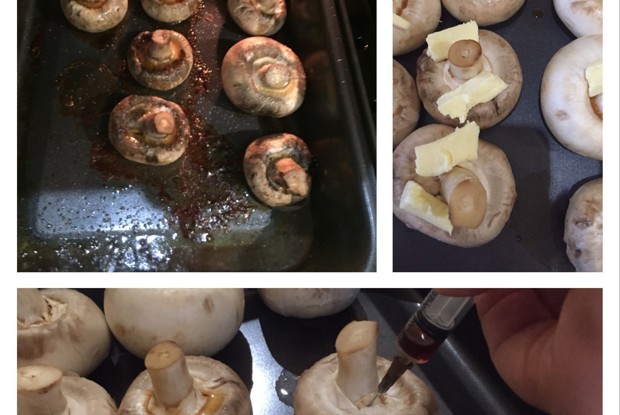 Шампиньоны в соевом соусе