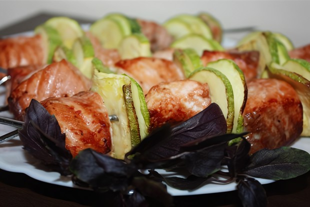 Шашлычки из семги