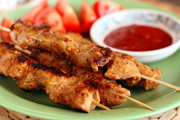 Шашлык из индейки в имбирном соусе