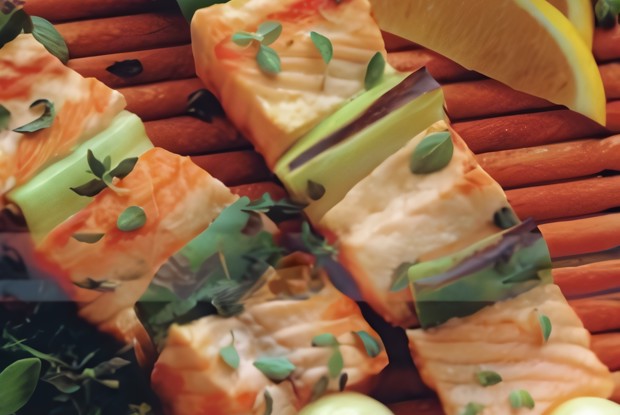 Шашлык из норвежской семги