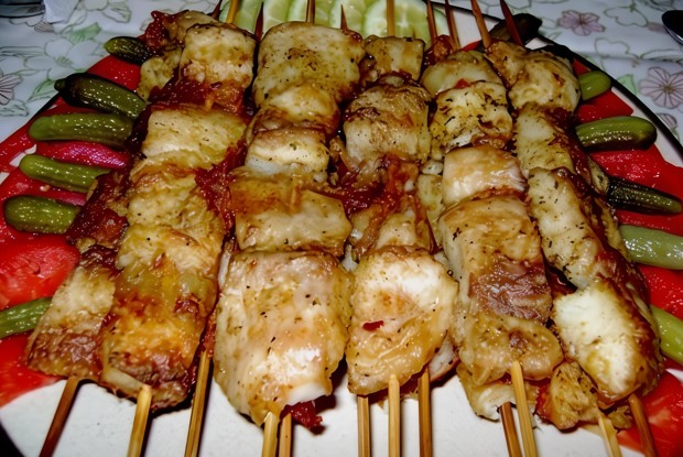 Шашлык из осетрины