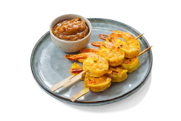 Шашлычки из креветок