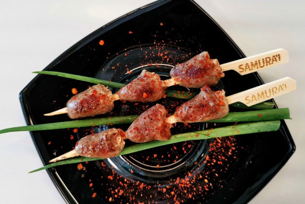 Шашлычки из куриных сердечек