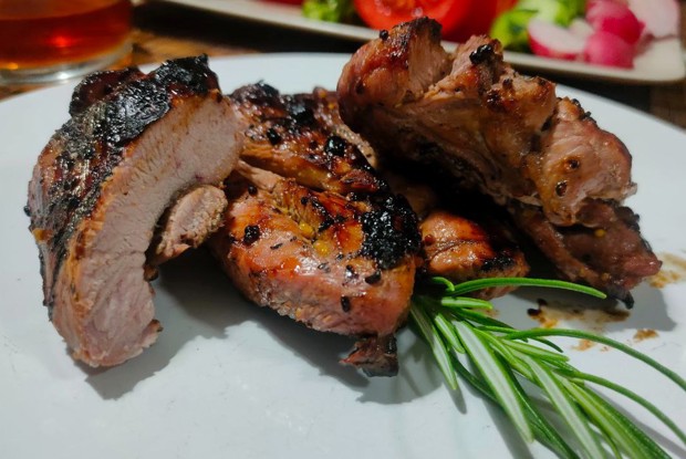 Шашлык из индейки в соевом маринаде