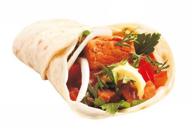 Шашлык из свинины в лаваше