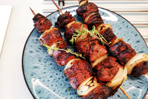 Шашлык из телячьей печени