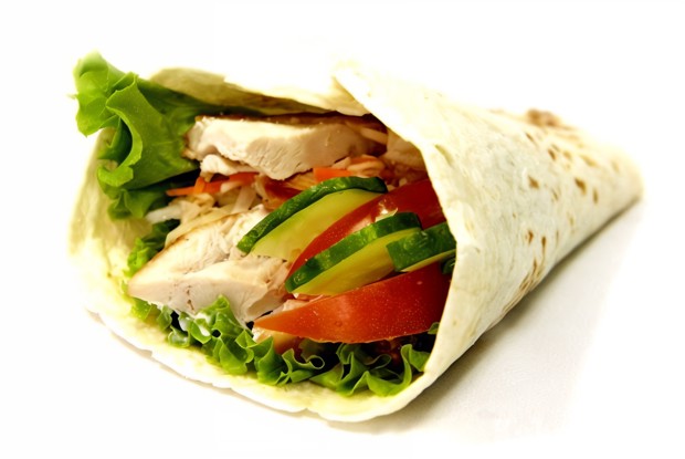 Шаурма с курицей и майонезом