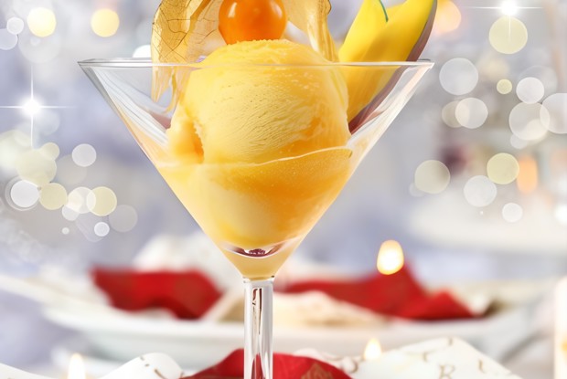 Шербет из печеного манго