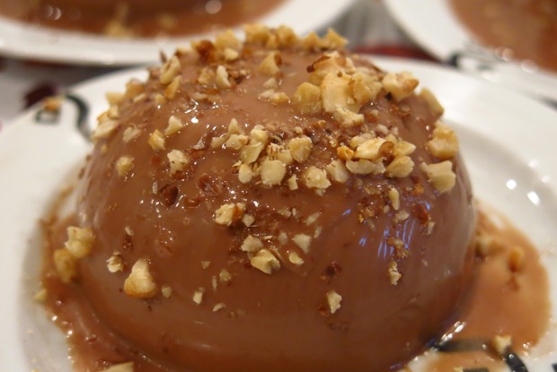 Шоколадная панна-котта с цедрой лимона