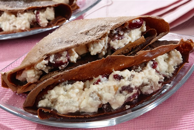 Шоколадные блины с ромом