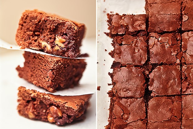 Шоколадные брауни с грецкими орехами